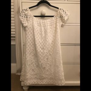 Altard State White Lace Off the shoulder Dress